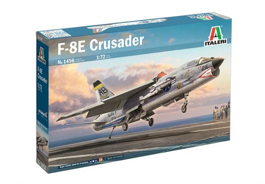 Maquette avion militaire : F-8E Crusader - 1:72 - Italeri 1456 01456