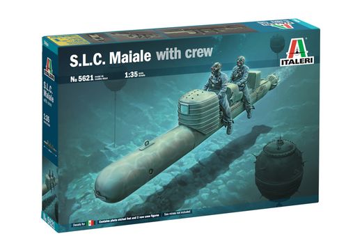 Maquette embarcation militaire : S.L.C. MAIALE avec équipage - 1:35 - Italeri 5621 05621