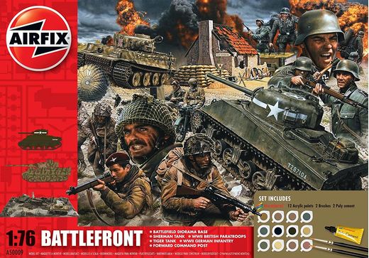 Maquettes militaire : Coffret cadeau D-Day Battlefront - 1:76 - Airfix 50009