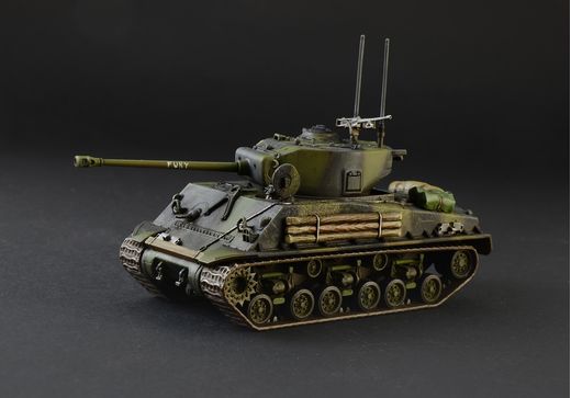 Maquette : Shermann M4A3E8 Furry au 1/56 - Italeri 25772