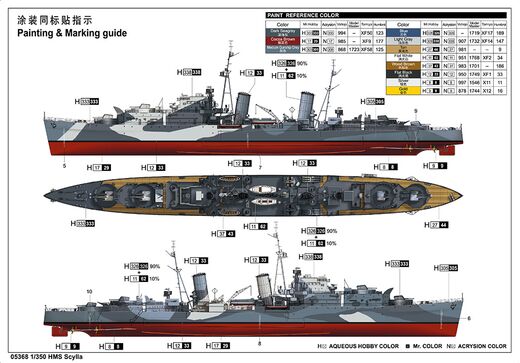 Maquette navire US : HMS Scylla 1/350 - Trumpeter 5368 05368