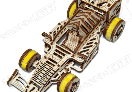 Puzzle 3D / Maquette bois - Formule 1 mécanisée - Wooden City WR326