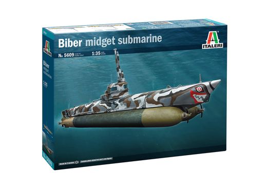 Maquette sous marin militaire : U-Boot «Biber» 1/35 - 1:35 - ITALERI 5609 05609