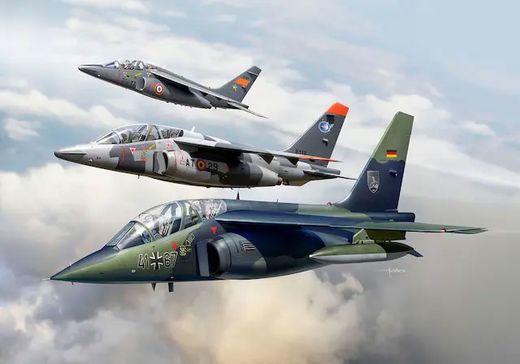 Coffret cadeau avions : 50e anniversaire "Alpha Jet" 1/144 - Revell 03810