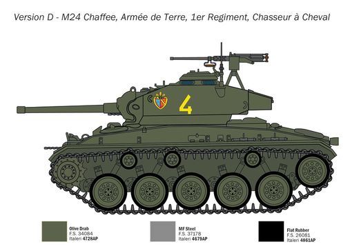 Maquette véhicule militaire : M24 Chaffee 1/35 - Italeri 6761 06761