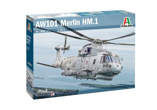 Maquette hélicoptère : AW101 Merlin HM.1 1/72 - Italeri 01486 1486