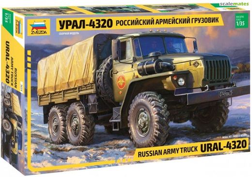 Maquette militaire : Camion Militaire Russe Ural 4320 - 1/35 - Zvezda 3654