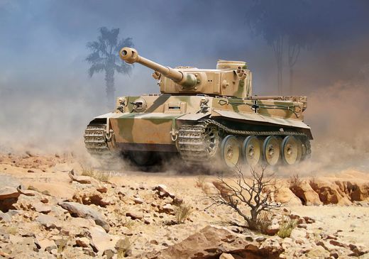 Maquette char d'assaut : Model set PzKpfw VI Ausf. H TIGER - 1/72 - Revell 63262