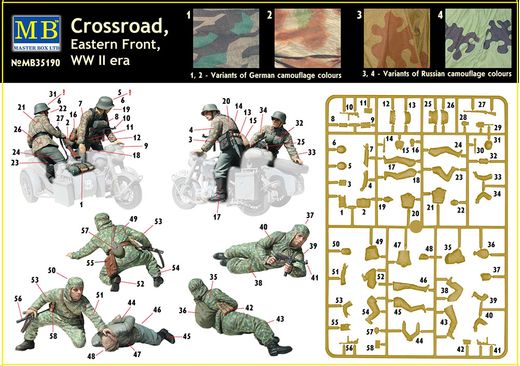 Figurines militaires : Croisement de route - 1:35 - Masterbox 35190