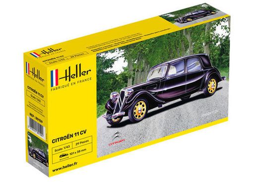 Maquette voiture : Citroën Traction avant 11 CV - Heller 80159