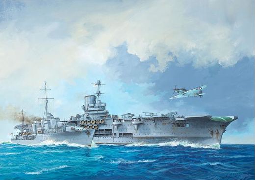 Maquette de navire militaire : HMS Ark Royal & Tribal Class Des - 1:720 - Revell 05149