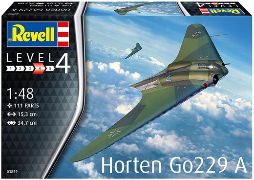 Maquette avion militaire : Horten Go229 A-1 - 1:48 - Revell 03859, 3859