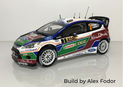 Maquette voiture de course : Ford fiesta RS WRC 1/24 - Belkits 006