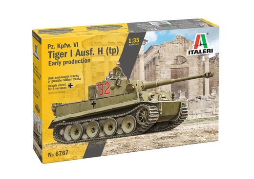 Maquette véhicule militaire : Pz.Kpfw.VI Tiger I Ausf.H 1/35 - Italeri 6767