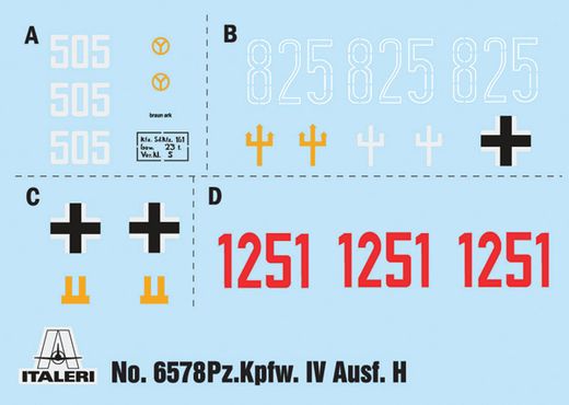 Maquette militaire : Panzer IV Ausf.H - 1/35 - Italeri 6578 06578