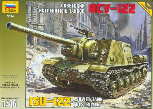 Maquette militaire : Canon Automoteur Sovietique ISU-122 - 1/35 - Zvezda 3534