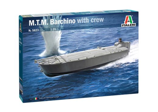 Maquette bateau militaire : MTM Barchino et équipage - 1:35 - Italeri 5623 05623