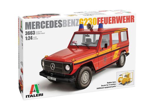 Maquette voiture : Mercedes G 230 Pompiers ‐ 1/24 - Italeri 3663 03663