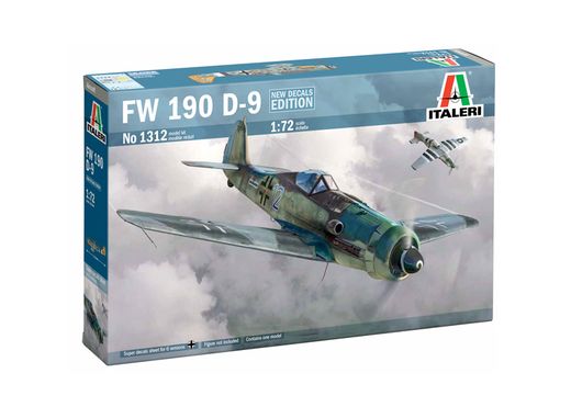 Maquette d'avion allemand : Focke Wulf FW190D-9 1/72 - Italeri 1312