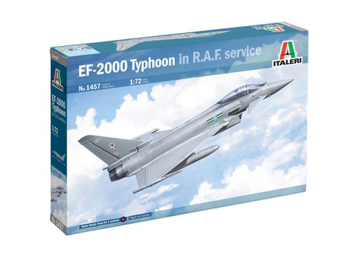 Maquette avion militaire : EF‐2000 Typhoon RAF - 1:72 - Italeri 1457 01457