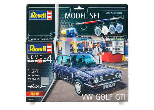 Boîte maquette voiture : Model Set VW Golf Gti - 1:24 - Revell 67673