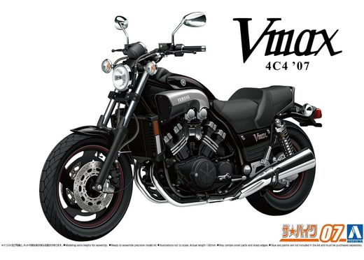 Maquette moto : Yamaha 4C4 VMAX '07 1/12 - Aoshima 06230