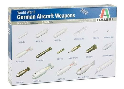 Maquette de bombes armements d'avions militaires  Italeri 02691