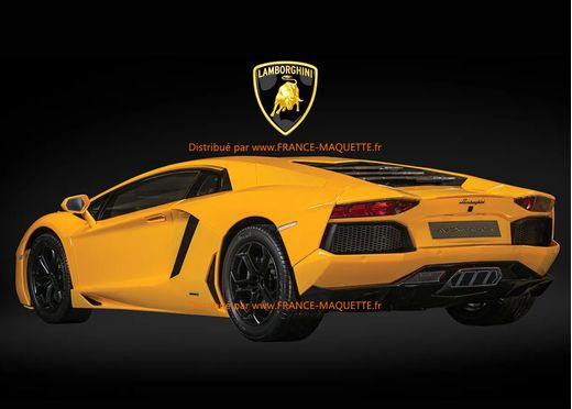Maquette Lamborghini Aventador LP 700-4 jaune Orion HK119 - 1:8 - POCHER HK119