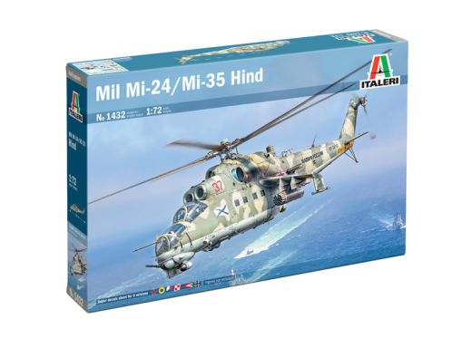 Maquette hélicoptère : Mil Mi-24/Mi-35 Hind 1/72 - Italeri 1432 01432