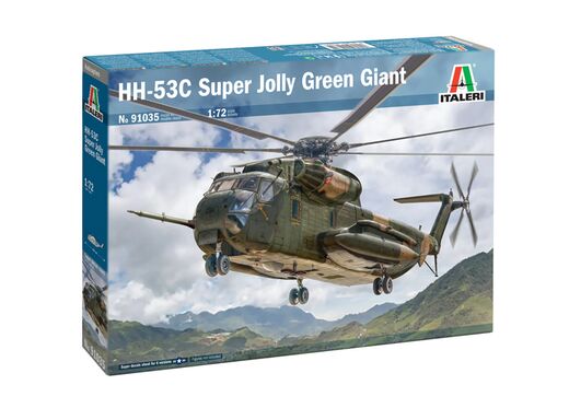 Maquette d'un chasseur militaire : HH-53C Super Jolly Green Giant 1/72 - Italeri 91035
