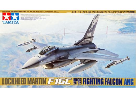 Maquette avion militaire Lockheed F16C (Block 25/32) - 1:48 - Tamiya 61101