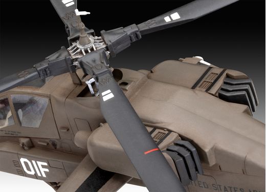Maquette hélicoptère : AH-64A Apache 1/144 - Revell 03824