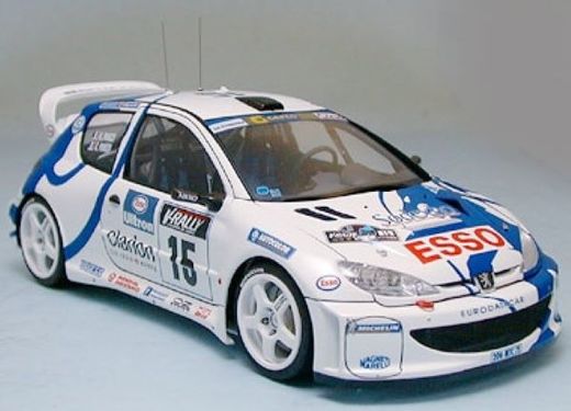 Maquette voiture de rallye - Peugeot 206 Wrc - 1/24 - Tamiya 24221