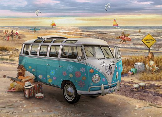 Puzzle Bus Combi Volkswagen L'Amour et l'espoir - Eurographics 6000-5310