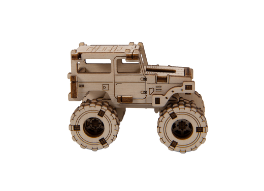 Puzzle 3D / Maquette bois - Monster Trucks Superfast - Wooden City MB014