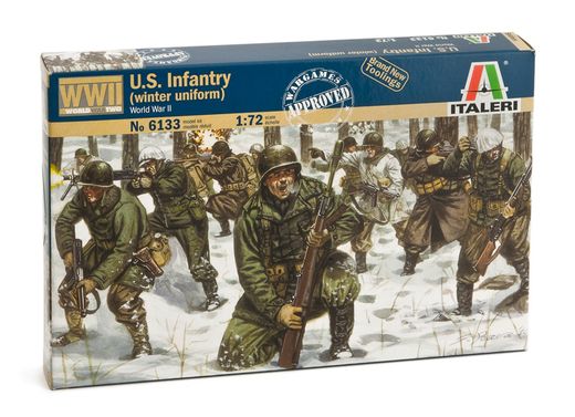 Figurines militaires : Infanterie US Tenue Hivernale - 1/72 - Italeri 06133