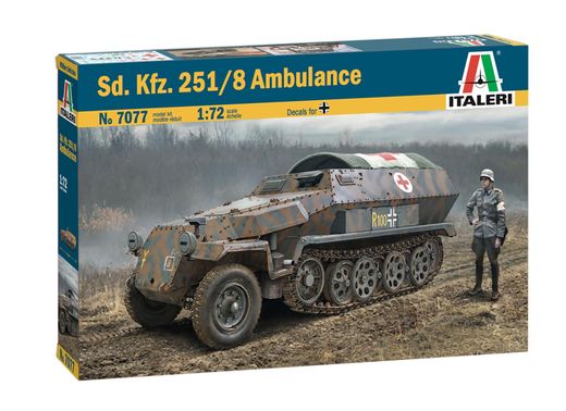 Maquette militaire : Sd.Kfz.251/8 Ambulance - 1:72 - Italeri 07077 7077