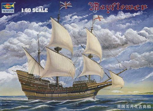 Maquette voilier anglais : Mayflower 1/60 - Trumpeter 1201