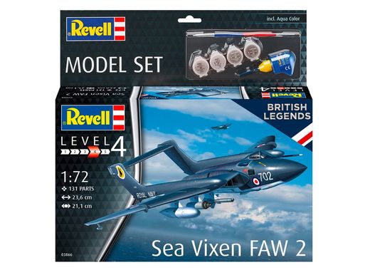 Boîte maquette avion : Model Set Sea Vixen Faw 2 - 1:72 - Revell 63866