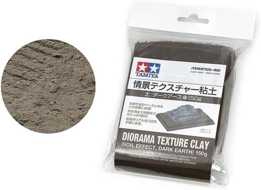 Accessoire de modélisme : Argile effet de sol (marron foncé) – Tamiya 87221