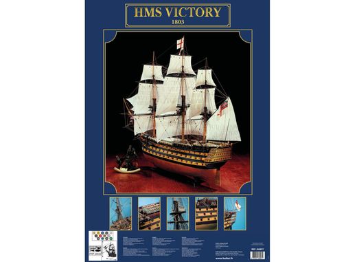 Maquette bateau : HMS Victory - 1:100 - Heller 80897