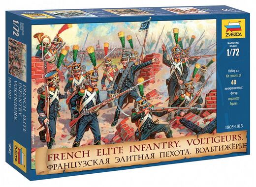 Figurines soldats : Voltigeurs français - 1/72 - Zvezda 08042 8042
