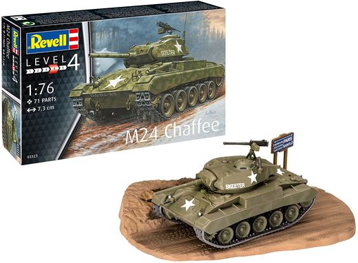 Maquette militaire : M24 Chaffee - 1:76 - Revell 03323, 3323
