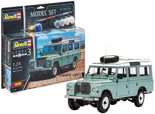 Boîte maquette voiture : Model set Land Rover Series III - 1:24 - Revell 67047