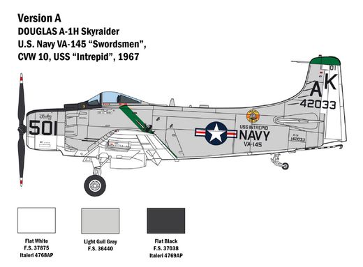 Maquette d'avion : A-1H Skyraider - 1:48 - Italeri 02788 2788