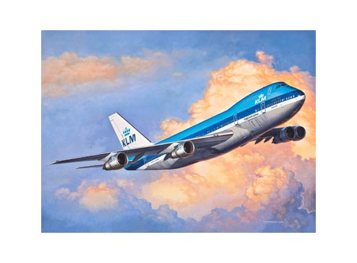 Maquette avion civil : Model set Boeing 747-200 Jumbo Jet - 1/450 - Revell 03999