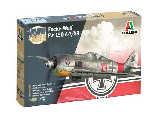Maquette avion allemand : FW 190 A-8 F 1/72 - Italeri 1490