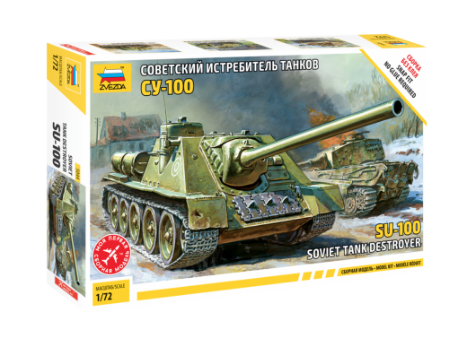 Maquette militaire : Canon automoteur SU-100 - 1/72 - Zvezda 5044