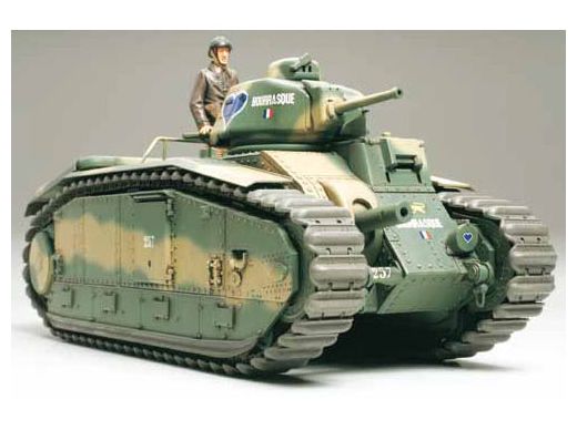 Maquette char d'assaut : Char Français B1bis Motorisé - 1/35 - Tamiya 30058