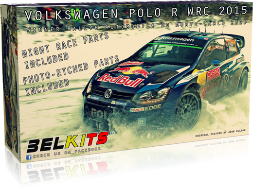 Maquette de voiture : Volkswagen Polo R WRC 2015 - 1/24 - Belkits 010